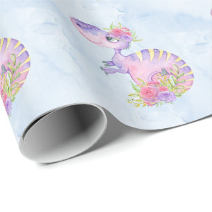 Papier Cadeau *~* Cute Whimsical Sweet Dragons Dinosaur