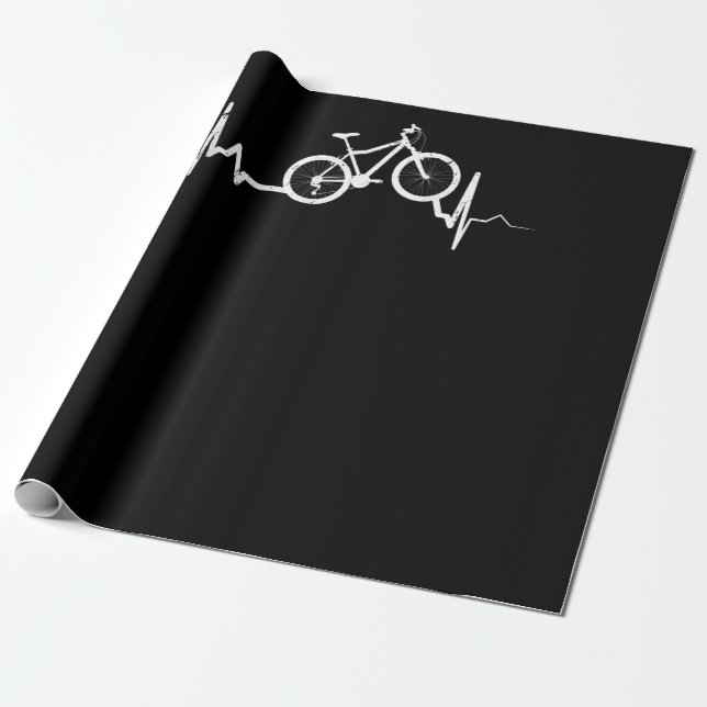 Papier Cadeau Cyclisme à vélo VTT (Déroulé)