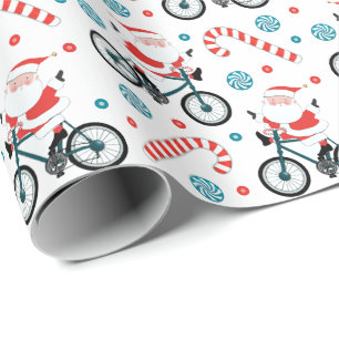 Papier Cadeau Cyclisme créatif Noël cycliste