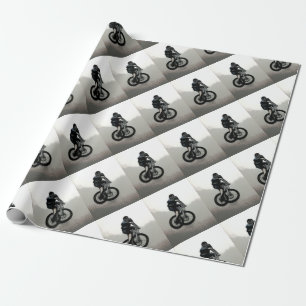 Papier Cadeau CYCLISTE du cycliste MTB BMX de montagne