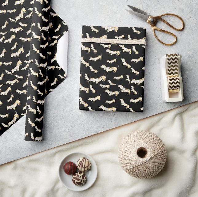 PAPIER CADEAU DACHSHUND BLING! (Artisanat)
