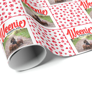 Papier Cadeau Dachshund Christmas Chien de chiot Drôle Weenie Ch