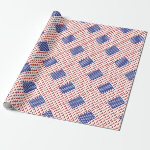 Papier Cadeau Dachshund patriotique