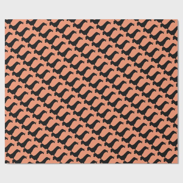 Papier Cadeau Dachshund Wire Hair (Plat)