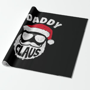 Papier Cadeau Daddy Claus Santa Claus Funny Christmas Matching P