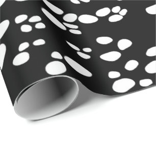 Papier Cadeau Dalmate   arrière et blanc