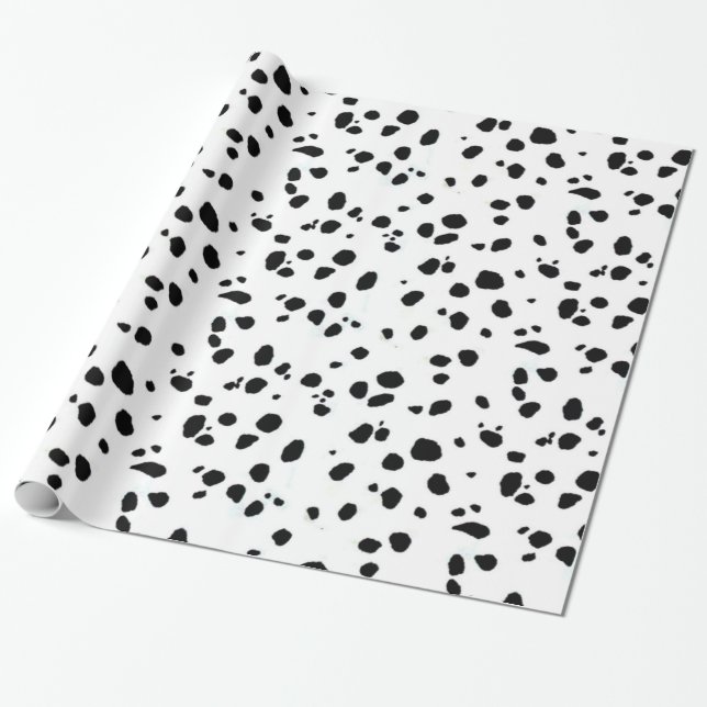 Papier Cadeau DALMATE de poster de animal (Déroulé)