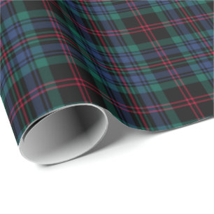 Papier Cadeau Daly Clan Tartan, Motif irlandais de plaid
