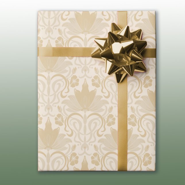Papier Cadeau Damas couleur or Toutes les pièces d'enveloppement (Créateur téléchargé)