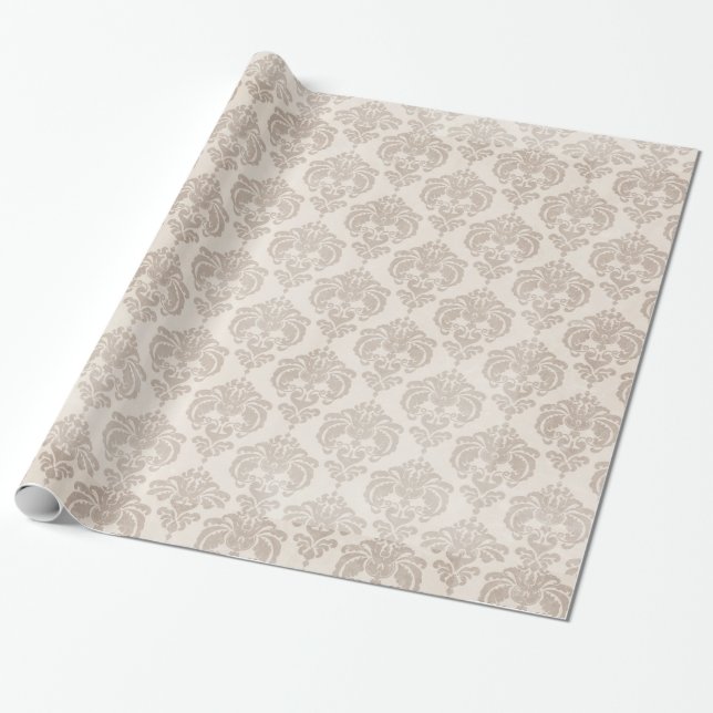 Papier Cadeau Damas de crème (Déroulé)