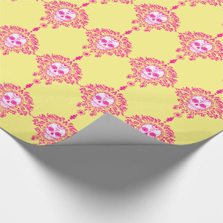 Papier Cadeau Damas mortes - Crânes de sucre chic envelopper pap