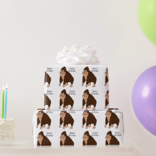 Papier cadeau d'anniversaire de conception de gori