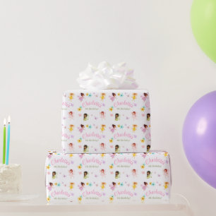 Papier cadeau d'anniversaire Fbattage et Twirl Fai