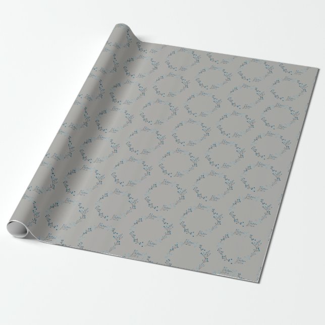 Papier cadeau d'anniversaire Vintage de couronne d (Déroulé)