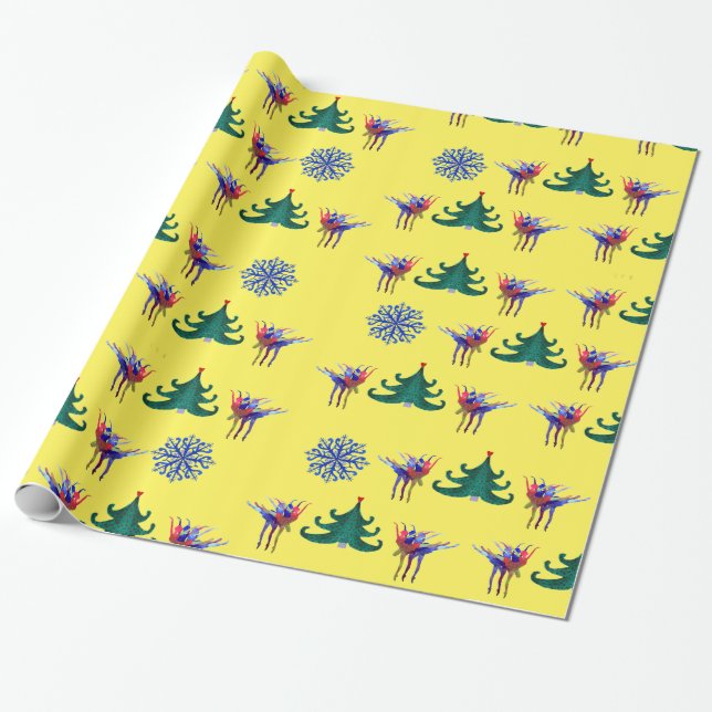 Papier Cadeau Danse de Noël (Déroulé)
