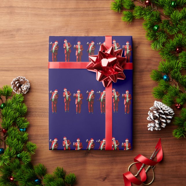 Papier Cadeau Danser Donald Trump Noël MAGA (Cadeau de vacances)