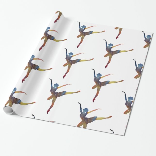 Papier Cadeau Danseur de ballet (Déroulé)