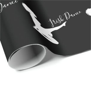 Papier Cadeau Danseur irlandais Soft Shoe Black and White Dance