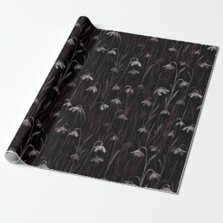 Papier Cadeau Dark Snowdrop Wrapping Paper