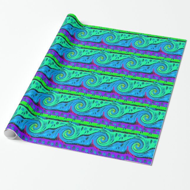 Papier Cadeau De belles choses extraordinaires que j'aime Hawaii (Déroulé)