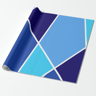 Papier cadeau de la collection de couleurs Blue Ja