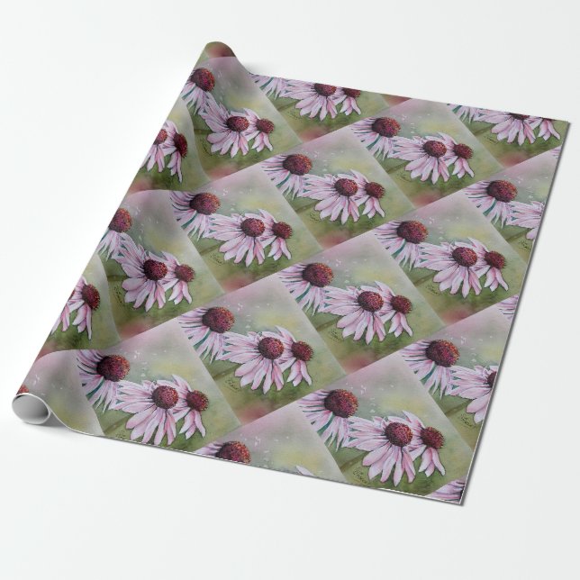 Papier Cadeau De magnifiques salaisons roses (Déroulé)