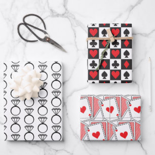 Papier cadeau de mariage/Wedding shower Casino