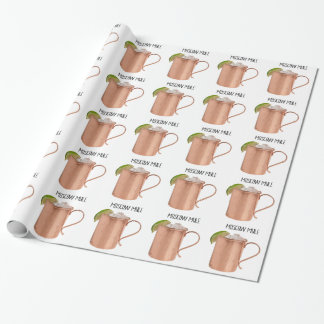 Papier Cadeau De Moscou de mule d'en cuivre de tasse poly dessin