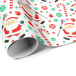 Papier cadeau de Noël de crosse