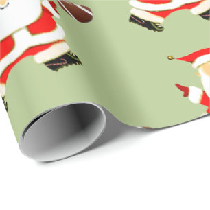 Papier cadeau de Noël de football créatif
