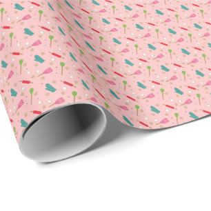 Papier Cadeau de Noël Esprits de Cuisson Lumineux