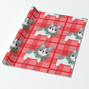 Papier cadeau de Noël Frenchie