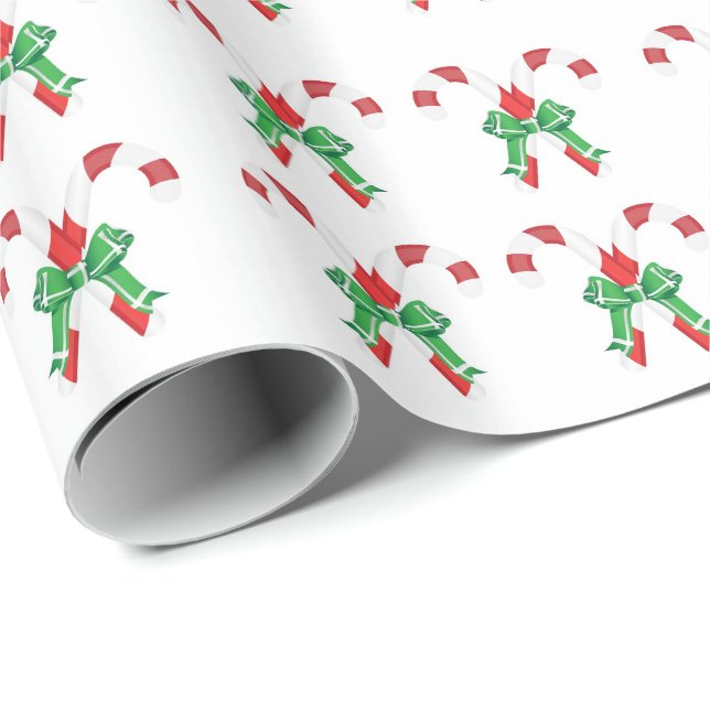 Papier cadeau de Noël sucre de canne (Coin rond)