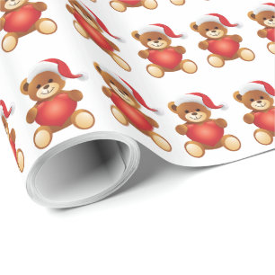 Papier cadeau de Noël Teddy Bear