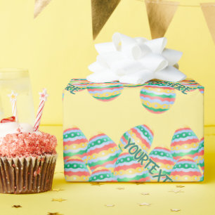 Papier cadeau de Pâques pour l'enlèvement des oeuf