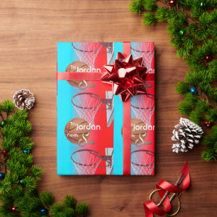 Papier Cadeau De Père Noël Basketball
