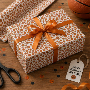 Papier Cadeau Débutant de l'année 1er anniversaire Basketball