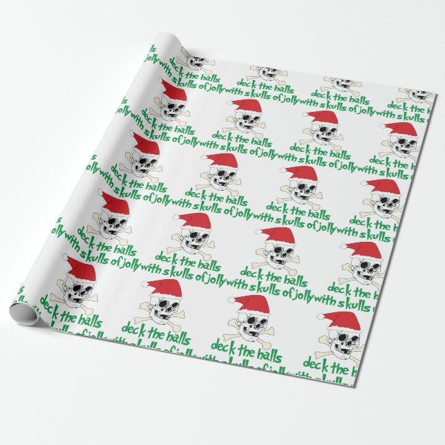 Papier Cadeau Deck The Halls (Déroulé)