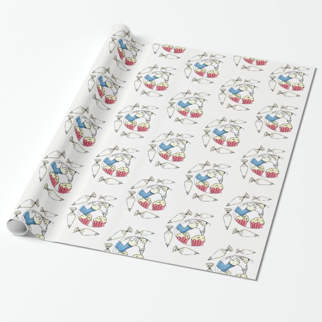 Papier Cadeau Décorateur de gâteau en papier à envelopper (Déroulé)