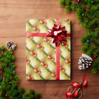 Papier Cadeau Décorations de Noël