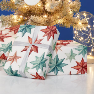 Papier Cadeau Décorations d'étoiles de Noël Moderne Noël