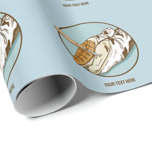 Papier Cadeau Découpage du capot de vache (Coin rond)