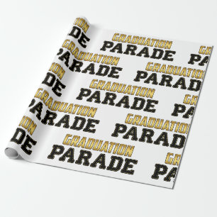Papier Cadeau Défilé de remise des diplômes en voiture