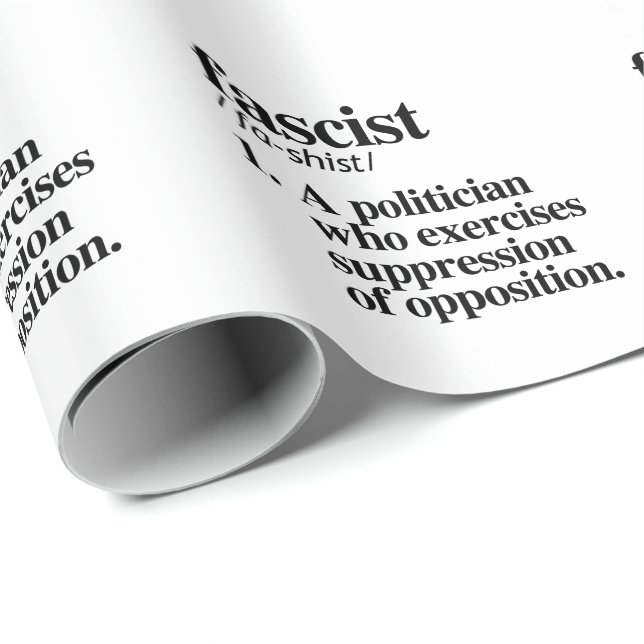 Papier Cadeau Définition fasciste (Coin rond)