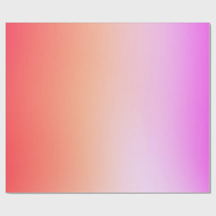 Papier Cadeau Dégradé de coucher de soleil pastel radieux
