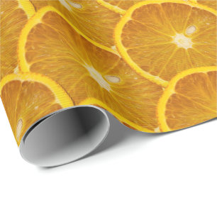 PAPIER CADEAU DÉLICIEUX ORANGE SLICE