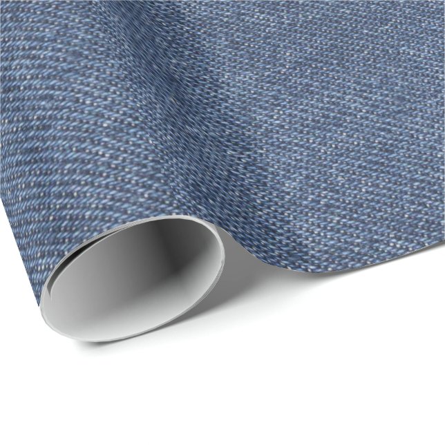 Papier Cadeau Denim (Coin rond)