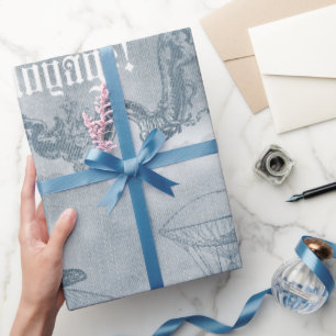 Papier Cadeau Denim Steampunk