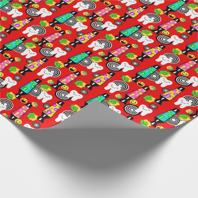 Papier Cadeau Dental Tooth /Retro 60"s RDH Fun (Coin)