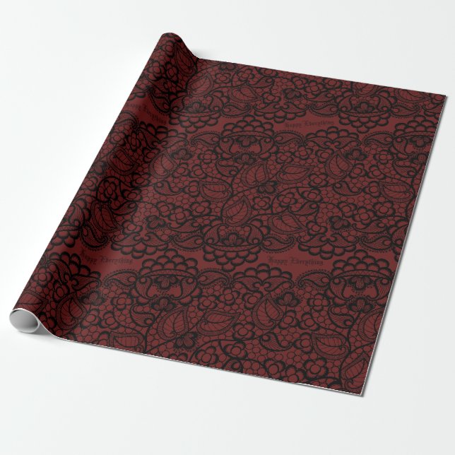 Papier Cadeau Dentelle vintage (Déroulé)